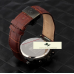 HK1360 GUESS COLLECTİON KAHVERENGİ DERİ KORDON
